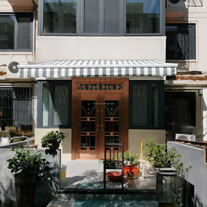 Toldo Retráctil para Patio, Cubierta de <span class=keywords><strong>Terraza</strong></span> Exterior <span class=keywords><strong>con</strong></span> Toldo de Aleación de Aluminio, Toldo Retráctil Eléctrico - Product Image 6