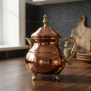 Théière en cuivre massif - Product Image 3