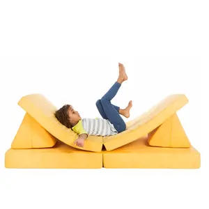 New Design Children Play Memory Foam Play Couch Living Room Furniture Cushion Mattress Folding Living Room Sofas Kids Play Couch