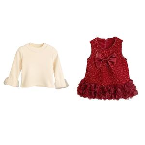 2025 vestido de princesa <span class=keywords><strong>para</strong></span> niñas <span class=keywords><strong>para</strong></span> la <span class=keywords><strong>Nochevieja</strong></span> Chaleco con lazo rojo cuello redondo cuello dulce patrón decoración nuevo <span class=keywords><strong>traje</strong></span> de Navidad <span class=keywords><strong>para</strong></span> niños - Product Image 5