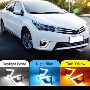 DRL para Toyota <span class=keywords><strong>Corolla</strong></span> <span class=keywords><strong>2014</strong></span> 2015 2016 Luces de Circulación Diurna LED <span class=keywords><strong>Corolla</strong></span> Accesorios de Auto Lámpara Antiniebla - Product Image 2