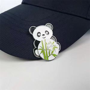 Netter China Panda Bambus Golfball Marker Magnetischer Hutclip aus Eisen - Product Image 6