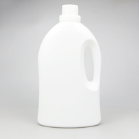 Personnalisable 2000ml 2L blanc rouge carré vide HDPE détergent en plastique lessive liquide bouteilles d'emballage pour savon liquide