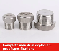 Bouchon hexagonal en acier inoxydable anti-déflagrant à haute pression directe d'usine 304 NPT BSPT émerillons de mise en œuvre