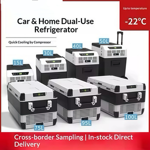 Réfrigérateur mobile portable grande capacité 80L 100L 125L pour véhicule AC.684.216 <span class=keywords><strong>12V</strong></span> 24V, glacière congélateur sans givre avec R134a R600 1234yf - Product Image 2