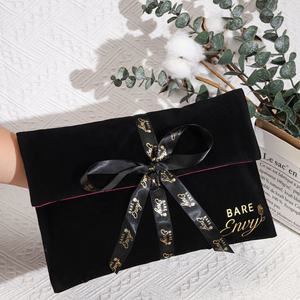 사용자 정의 인쇄 럭셔리 봉투 스웨이드 벨벳 플랩 패키지 보석 선물 먼지 가방 도매 봉투 헤어 핸드백 벨벳 파우치 - Product Image 5