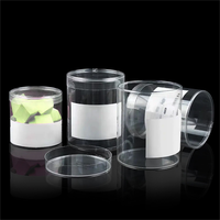 Tube de bougie en papier cylindrique à paroi mince transparente avec matériaux recyclés et gaufrage pour produits ménagers