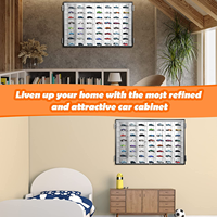 56 fentes mural bureau acrylique modèle voitures vitrine plexiglas armoire de rangement étagère pour Hot Wheels objets de collection