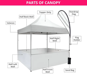 Carpa Publicitaria Personalizada <span class=keywords><strong>para</strong></span> Eventos Deportivos, Resistente a la Lluvia, <span class=keywords><strong>para</strong></span> Fiestas y Partidos de Fútbol - Product Image 4