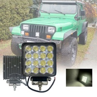 Luz LED de trabajo para camión de 4,3 pulgadas, 48W, IP67, foco todoterreno para camioneta de coche, barco, carrito de Golf, quitanieves, cortacésped, ATV UTV DC10/60V