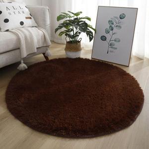 Alfombra con degradado de pelo largo teñida sencilla al por mayor, cesta colgante para el hogar, alfombrilla para silla para decoraciones de oficina o boda - Product Image 3