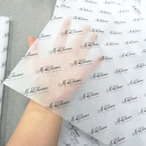 Fogli di Carta Velina Bianca 17gsm con Adesivo, Carta di Seta per Confezionamento Abbigliamento, Stampa Personalizzata, Rotoli di Carta da Regalo per Gioielli - Product Image 1