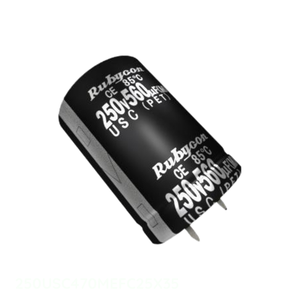 Condensateur traversant à monture en surface (SMD) en aluminium 470 µF 20 % 250 V SNAP TH 470 µF 250USC470MEFC25X35 - Product Image 1