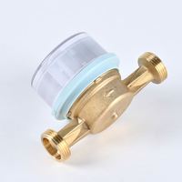 Brass Single-Jet Mechanical Water Meter with Replaceable Measuring Cartridge IP68 Rated OEM Customizable Easy Maintenance