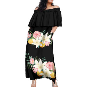 Vestidos Midi con Estampado Tribal Tapa Tonga, Elegantes y a Precio de Mayoreo, Vestidos Samoanos para Mujer, Tallas Grandes, Ropa Polinesia - Product Image 2