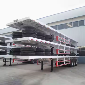 Semirremolque de Plataforma Plana de 3 Ejes Personalizado, Material de Hierro, Diseño Multieje, Fabricante que Satisface Diversas Necesidades de Transporte - Product Image 6