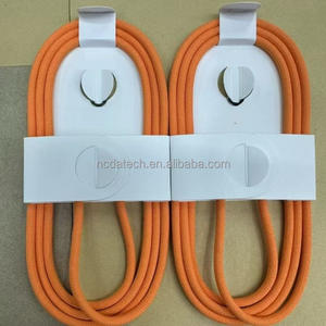 Cable de carga rápida USB C a USB C adaptador de corriente línea de cable trenzado para iPhone 17 Pro Max, 60W, 1M, 3 pies, color naranja, tipo C PD - Product Image 2
