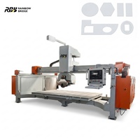 Machine de découpe de pierre à cinq axes RBB HQ-3220DSM, moteur 29KW, longueur maximale 3200mm, haute productivité, granit 400mm