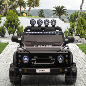Açık 12V elektrikli altı tekerlekli binmek-çocuklar için müzik ile polis oyuncak araba 2-4 yıl akülü plastik malzeme - Product Image 3