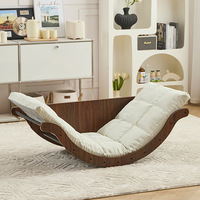 Fauteuil à bascule ergonomique Premium Moderne Banana Boat Moon avec correcteur de colonne vertébrale, coussin moelleux, pour balcon et salon