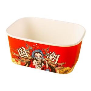 Papier kraft biodégradable jetable avec logo personnalisé recyclable Boîte d'emballage de fast-food rectangulaire Tffin pour le déjeuner Contenants pour la préparation des repas - Product Image 6