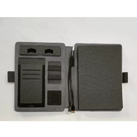 Batterie externe portable haut de gamme 8000 mAh avec charge sans fil, câbles intégrés pour téléphone, emplacements pour cartes et support pour stylo, type C