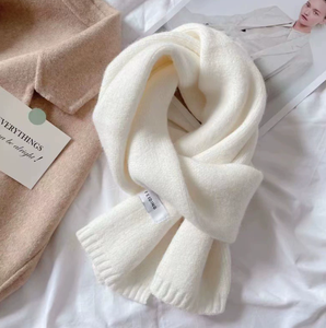 Coppia di studenti invernali in tinta unita <span class=keywords><strong>sciarpa</strong></span> di colore alto senso avvolgente semplice caldo per la versione primaverile maglia <span class=keywords><strong>sciarpa</strong></span>, cappello <span class=keywords><strong>e</strong></span> set di <span class=keywords><strong>guanti</strong></span> - Product Image 4