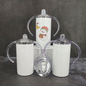 Gobelet isotherme pour enfants à sublimation, 12 oz (360 ml), avec poignée, pour transfert par sublimation blanche - Product Image 3