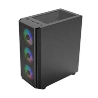 JNP kustom grosir Gamer kipas pendingin menara Matx Power Supply menara pertengahan sistem pendingin air Gaming komputer PC Case
