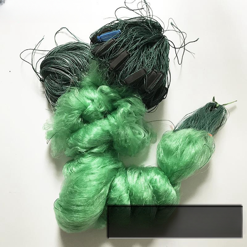 High Quality Green Fish Netting - 3 Layers Nylon Gill Net