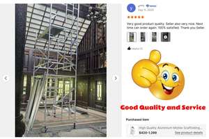 Andamio de aluminio de Venta <span class=keywords><strong>caliente</strong></span> para la construcción Andamio portátil Torre de andamio móvil de aluminio de 6-12 metros - Product Image 6