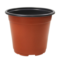 Mini pot à semis en plastique PP bicolore pour jardin de plantes succulentes à domicile