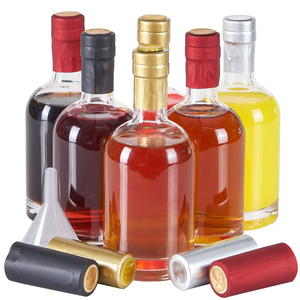 Bottiglie in Vetro Trasparente Multiuso Riutilizzabili da 375ml con Tappo in Sughero, a Prova di Perdite, per Salsa di Soia Calda, Marmellata, Tequila - Product Image 1