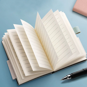 <strong>Custom</strong> A5 <strong>Hardback</strong> Business <strong>Notebook</strong> Hot Stamping Gold Cover Red Paper Linen Leather Binders with A6-A4-A5 <strong>Custom</strong> Pages - Product Image 6