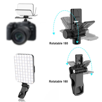 180 Rotation réglable bicolore téléphone Selfie anneau lumière Portable Led téléphone portable Selfie lumière de remplissage