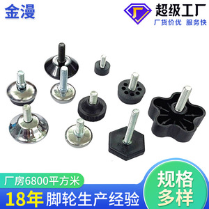 JPA070 Furniture <b>Legs</b> 35mm Black <b>Adjustable</b> Feet For <b>Table</b> Chair Easy Installation - Product Image 3