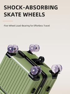 2025 नए क्लासिक डुअल कम्पार्टमेंट ट्रॉली सूटकेस फ्रंट-ओपनिंग लैपटॉप कंपार्टमेंट 360 डिग्री स्पिनर व्हील का संयोजन - Product Image 4