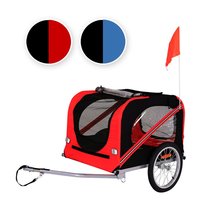 Remorque pliable à trois roues pour vélo, chariot de transport pour animaux de compagnie, poussette, bagages de camping en plein air, porte-objets pliable, porte-objets pour enfants, OEM