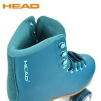 Patins à roulettes en ligne HEAD personnalisables avec logo, bleu clair, nouveau design, 4 roues en carbone PU, pour adultes et enfants, idéaux pour la location en extérieur