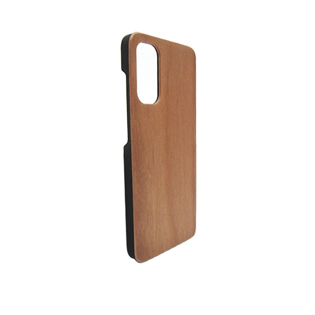 Customized Natural Real Wood PC Hard Back Cover Laser Engraved Logo Blank Wooden Phone Case for Samsung