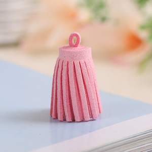 Breloque de téléphone en velours style coréen avec pompon 3 cm, accessoires de bijoux DIY, porte-clés en cuir artificiel, fabrication artisanale, origine Yiwu - Product Image 4