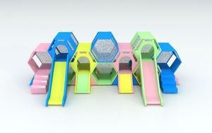 Hot Bán Trẻ Em Khối Bọt Trẻ Mới Biết Đi Sân Chơi Trong Nhà Mềm Chơi Set Tổ Ong Trượt Mềm Chơi Thiết Bị - Product Image 2