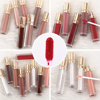 Lip Gloss Vegan Berkilau Tahan Air Multi-warna Desain Baru Grosir Label Pribadi Kualitas Tinggi untuk Riasan Bibir Wanita