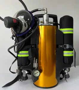 New Listing Firefighter Backpack Compressed Air Foam Fire Fighting System Double Cylinder With Air Breathing Apparatus