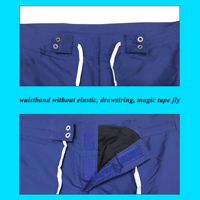 Shorts de surf pour hommes à séchage rapide avec cordon de serrage, taille mi-haute, motif uni – En stock