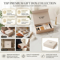 Boîte rigide magnétique de luxe personnalisée beige nude avec insert multi-compartiments pour l'emballage de coffrets cadeaux cosmétiques PR