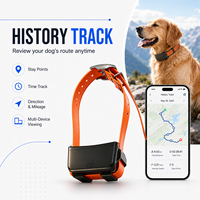 Collar de Rastreo GPS GLONASS 2G Resistente al Agua, Larga Duración de Batería, Localizador en Tiempo Real, Geo Cercas, Historial de Rutas, Correa de TPU Resistente, PC