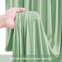 Housse de toile de fond en fibre de polyester 5,25 pi x 10 pi, sans plis, pour support Chiara, noire, double face, mate, pour mariages et événements