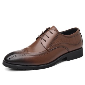 Zapatos Oxford Brock para Hombre, de Cuero Genuino, Punta Puntiaguda, Ligeros, para Vestir, para Todas las Temporadas, con Cordones, Estilo Sólido - Product Image 5