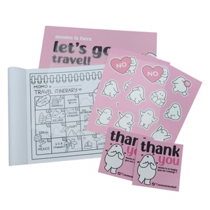 Chuyên nghiệp in nước màu Cuốn sách với đục chấm chấm dòng trang bán buôn nhựa màu trang bảo vệ - Product Image 2